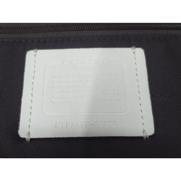 Coach Scout White Pebbled Leather Zipper Pockets Hobo Crossbody Bag - Picture 12 of 16